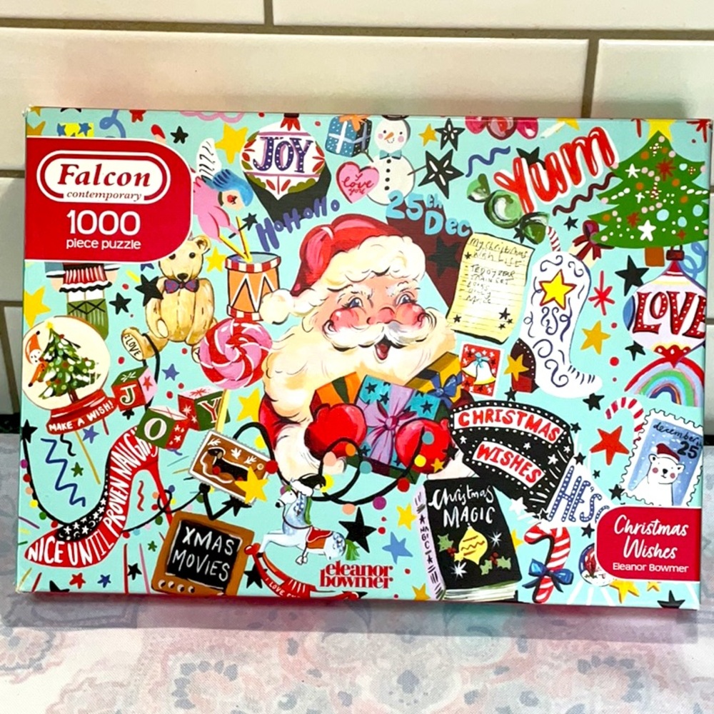 Christmas Wishes 1000 piece puzzle. Falcon contemporary. England.